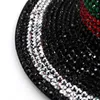 Cappello da secchiello con diamante di lusso Donna Uomo Cappelli Fedora con strass per donna Uomo Cappellino da sole Cappellino da sole per ragazza Party Night Performance Cap Bling Fis2341067