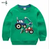 Pull pour enfants Baby Boys Cartoon Pull imprimé T-shirt Filles Casual Manches longues Coton Tops Enfant Sport Knitwear Vêtements 201109