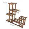 Multitiers Flower Plant Holder Stand Rack Wooden Plant Stand Balcony Garden Flower Plant stand Bonsai Display Shelf C01254769292