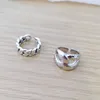 925 Sterling Silver Ring Kvinna Tung Industri Personlighet Öppnande High-end Light Luxury Simple Fashion Peint Finger Smycken