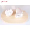 Oklady Hand Foot Print Mold voor Baby Poeder Gipspleister Casting Kit Handafdruk Voetafdruk Keepsake Gift Babygroei Memorial Kid LJ201105