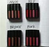 Kit de rouge à lèvres liquide 2020 The Red Nude Brown Pink Edition Mini Liquid Matte Lipstick 4pcSset 4 x 19ml 5695936