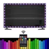 LED-remsor 5050RGB lim droppe vattentät tv-atmosfärsljus med set USB-musik fjärrkontroll Ljusremsa DC5V bakgrundslampa