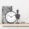 Circulaire en plastique 30cm Nordic Simple Silencieux Quartz Horloge murale Mouvement de balayage silencieux No-tic-tac Home Art Decor Y200109