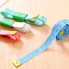 Portable Colorful Body Measuring Ruler Inch Sewing Tailor Tape Measure Soft Tool 1.5M Sewing Measuring Tape Christmas Gift 9086