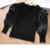 Neonate Camicia a maniche lunghe Pullover principessa per ragazza Pullover dolce Camicia casual Bambini Top 20220222 H1