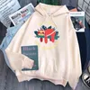 Niet snel niet woedende print man sweatshirt fleece pocket losse hoody streetwear comfortabele mode hoody anime punk sweatshirts H1227