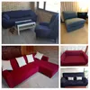 Solidna kolorowa sofa Pokrywy do salonu Potrzebuje Kupić 2 sztuk Sofa Pokrywa dla L Shyscal Corner Sofa Slipcover Couch Okładka Zestaw LJ201216