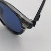 Hoogwaardige gestreepte ronde zonnebril Steampunk designerbril voor mannen en vrouwen Plankframe UV400-bescherming met origineel hoesje9706901