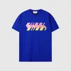 남자 2022 T 셔츠 편지 패턴 캐주얼 이탈리아 티셔츠 망 유니섹스 탑 여름 짧은 소매