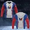 Sweats à capuche pour hommes Sweatshirts PHILIPPINES COAT OF ARMS FORM Sun 3D Imprimer Zipper Sweat à capuche Homme Femme Pull Sweat-shirt Veste à capuche Jersey Tra