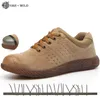 Gorąca sprzedaż-mężczyźni Bezpieczeństwo Buty robocze męskie Prawdziwej Skóry Oddychającej Steel Toe Boot Mens Ubezpieczenia Przystawki Moda Desert Work Shoes