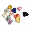 M314 Nuovo Autunno Inverno Bambini Cappello Lavorato A Maglia Cappelli Color Caramella Bambini Berretti Lavorati A Maglia Ragazzi Ragazze Cappelli