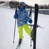 -30 graus Crianças de traje de esqui grossa