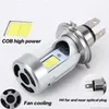 Motorcycle LED Headlight H4 LED Bulb HiLo Beam Light for Yamaha Honda Motorbike Front Lights H17 HS1 whiteYellow9007521