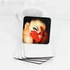10*10cm Sublimation Coaster Wooden Blank Table Mats Heat Insulation Thermal Transfer Cup Pads DIY Coaster Party Favor