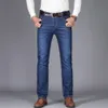 NIGRITY Mann Jeans Neue Mode Business Casual Denim Hosen Männer Gerade Schnitt Leichte Stretch Hosen Große Größe 29-42 4 farbe 201111