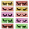 Ręcznie Made 3D Grube Fake Lashes Crisscross Kręcone Naturalne Długie Fałszywe Rzęsy Rozszerzenia Soft Vivid 10 Modele Dostępny Drop Shipping