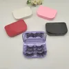 Fashion 3 Pairs False Eyelash LED light Eyelash Box 3D Mink False Eyelash Box with Mirror