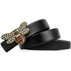 Designer de luxe ceinture abeille aiguille boucle mode haute qualité en cuir véritable femmes ceintures hommes lettre ceinture 2.4 3.4 3.8 CM ajouter une boîte