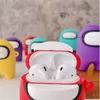 Para AirPods Case 3D Dibujos animados lindo entre nosotros Funda de silicona para Apple AirPods 2 Funda protectora para vásculos de aire