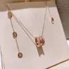 Colliers BGA sertis de diamants ZERO1 plaqué or 18 carats collier de la plus haute qualité de luxe designer reproductions officielles 5A cadeau d'anniversaire