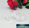 100 pièces 5g pot de crème en plastique transparent échantillon cosmétique conteneur emballage petits pots ronds