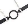 Nxy Sm Bondage Pu Leather Mouth Gag Ball Oral Sex with Chain Clip Breast Nipple Clamps Fetish Harness Erotic Adult Toy 1223