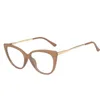 Солнцезащитные очки против синего света, блокирующего кошачьи очки, градиент цветовые рамки Женщины роскошные дизайнерские очки ретро для женщин Optical4961517