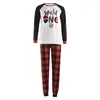 2020 New Christmas Family Pajamas Set Adult Kids Sleepwear 2 PCS Sets Tops+Plaid Pants Xmas Family Look Matching Outfits LJ201111