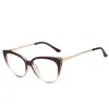 Zonnebril Anti Blauw Licht Blokkeren Cat Eye Bril Kleurverloop Frame Vrouwen Luxe Designer Retro Brillen Voor Dames Optische