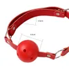 Massage Female Blowjob Toy Sex Slave Silicone Gag Ball BDSM Bondage Restraints Open Mouth Breathable Sex Ball Harness Strap for Women