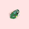 Jouets d'enfance chinois émail épinglettes horloge grenouille broches Badges mode animaux broches cadeaux pour amis bijoux