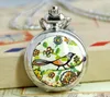 Student gift cute 29mm enamel picture series pocket watch necklace vintage accessories wholesale Korean version sweater chain fashion watch