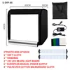 FreeShipping واستوديوهات الصور المنزلية 40CM / 60CM بقيادة ايت يعتم للطي خيمة الضوء Softbox مع 4 ألوان الخلفيات للتصوير الفوتوغرافي المنتج