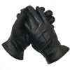 Пять пальцев перчатки Winter Men039s 2021 Овсовая кожаная мода на открытом воздухе езда на открытом воздухе Реальный теплый флис Lini9759606