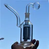 Yağ tencereye ve kase 2 tarzı ile bong ashcatcher petek kafes percolator kalın taban suyu perc 18mm dişi Cam bonglar yeni tasarım 8 kol ağaç