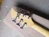 カスタムショップ6文字列オーシャンブルーベースギターフレームメープルトップギターアクティブピックアップクロームハードウェア中国ベースギター