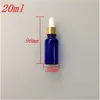 Großhandel 20 ml Glas-Tropfflaschen mit auslaufsicherer Kappe, flüssige Pipette, Bule-Fläschchen, Gläser, 24 Stück/Menge