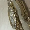 Orologi di lusso Orologio da donna di alta qualità 36mm Day Date President Oro 18 carati Bianco MOP Quadrante con diamanti più grande Lunetta Quickset 2Y automati260P