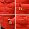 Winter korte damesjas groot formaat 4xl 5xl 6xl 7xl vrouwelijke kap dames Parka plus maat katoenen down jas herfst 201127