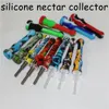 Wasserpfeifen-Silikon-Nektar-Kits mit 14-mm-Verbindung, Titan-Spitze, Quarz-Spitzen, Dab-Ölplattformen, Silikonpfeifen, Nektar-Glaspfeife