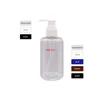 Bottiglie di plastica ricaricabili da 250 ml X 12 con pompa a vite Capacità 250 cc Contenitore per lozione trasparente bianco nero per cosmeticibuon pacchetto