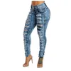 Frauen Loch Quaste Jeans Mode Okzident Trend Hohe Taille Schlank Taste Denim Hose Designer Weibliche Herbst Neue Dünne Casual Zipper bleistift Hose