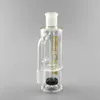 Glas Ashcatcher 18mm Male Joint Honeycomb PerColator Double Recycler Tillbehör för glasvattenrör med 5,5 tum 90º vinkel