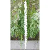 11PCS Artificial Flower Wisteria vine 120cm Single Silk140 Flowers Series DIY Plants home Wedding Decoration For Wall background 201222