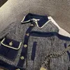 Nomikuma Fashion Women 2pieces Conjuntos Long Lseve Surgindo Collar Colar Acertinho + Cintura Alta A-Linha Mini Saia Ternos 220302