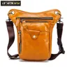 small leather waist pack