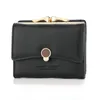 Designer-New Fashion Trifold Small Women Wallet Short Female Coin Purse Solid Casual Mini Lady Wallet Women Purse Bag