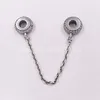 Andy Jewel 925 Sterling Silver Beads Pave Inspiration Chain Charms Adatto per bracciali gioielli stile Pandora europeo Collana 791736CZ